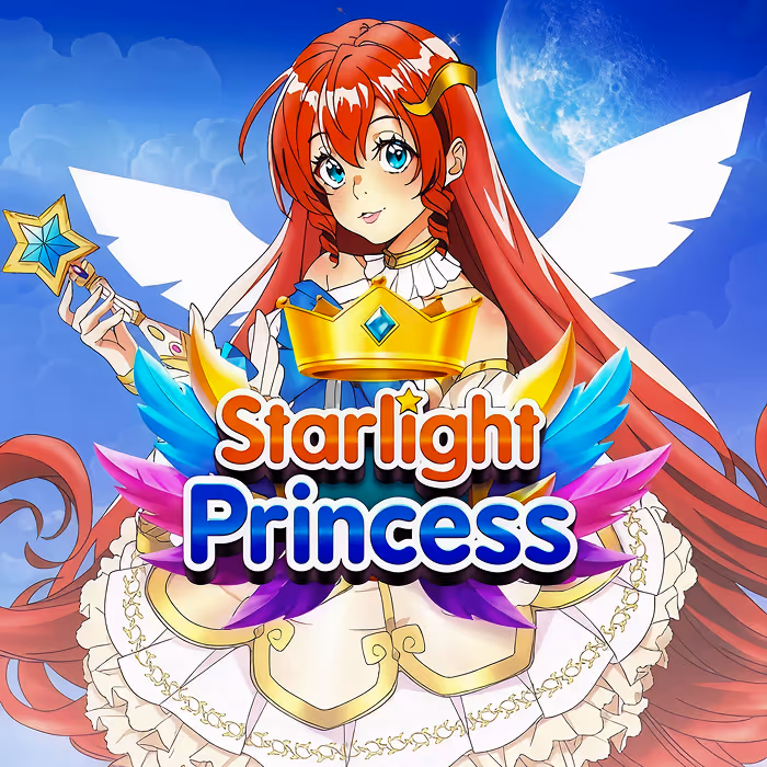 Starlight Princess anime-style slot with magical princess and multipliers